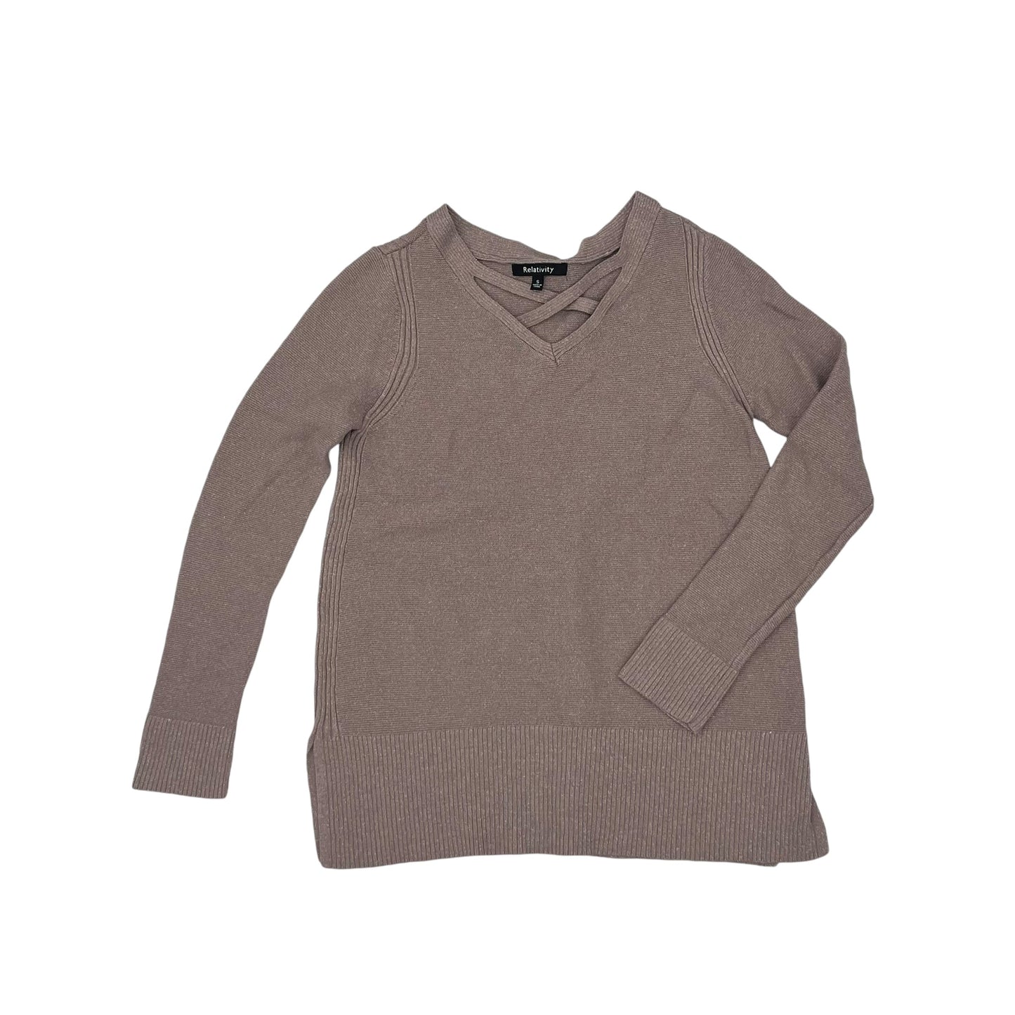 MAUVE SWEATER by RELATIVITY Size:S