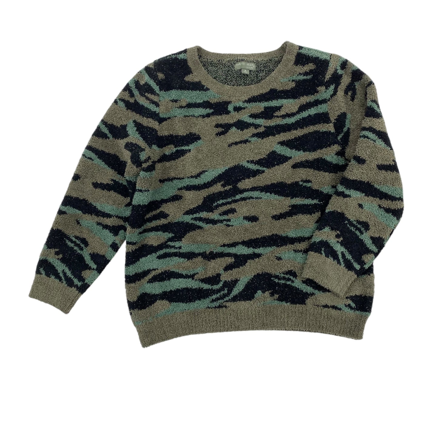 Sweater By Barefoot Dreams In Camouflage Print, Size:Xl