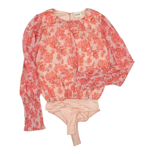 Bodysuit By Peach Love Cream California In Pink, Size:S