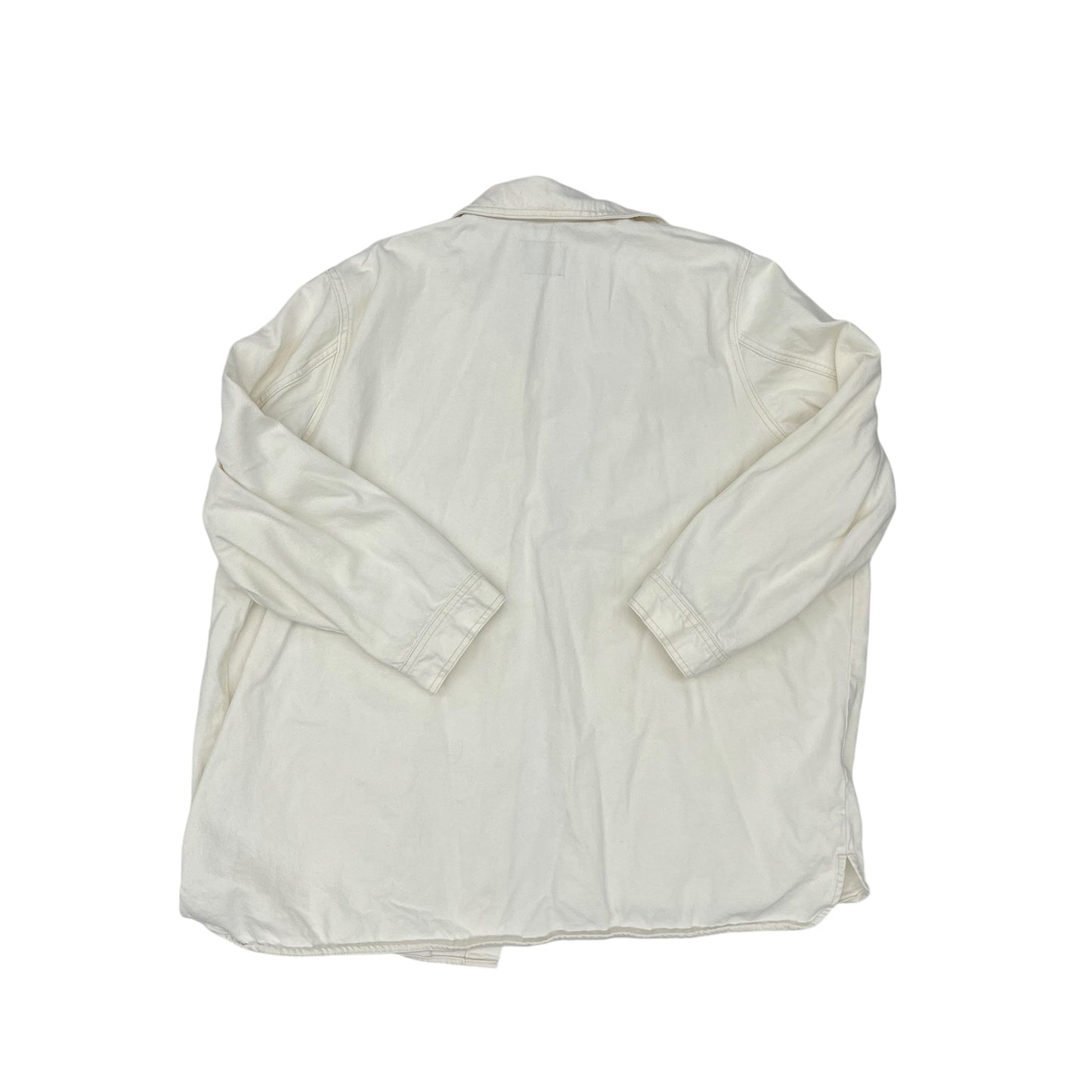 Jacket Denim By Old Navy In White Denim, Size:3X