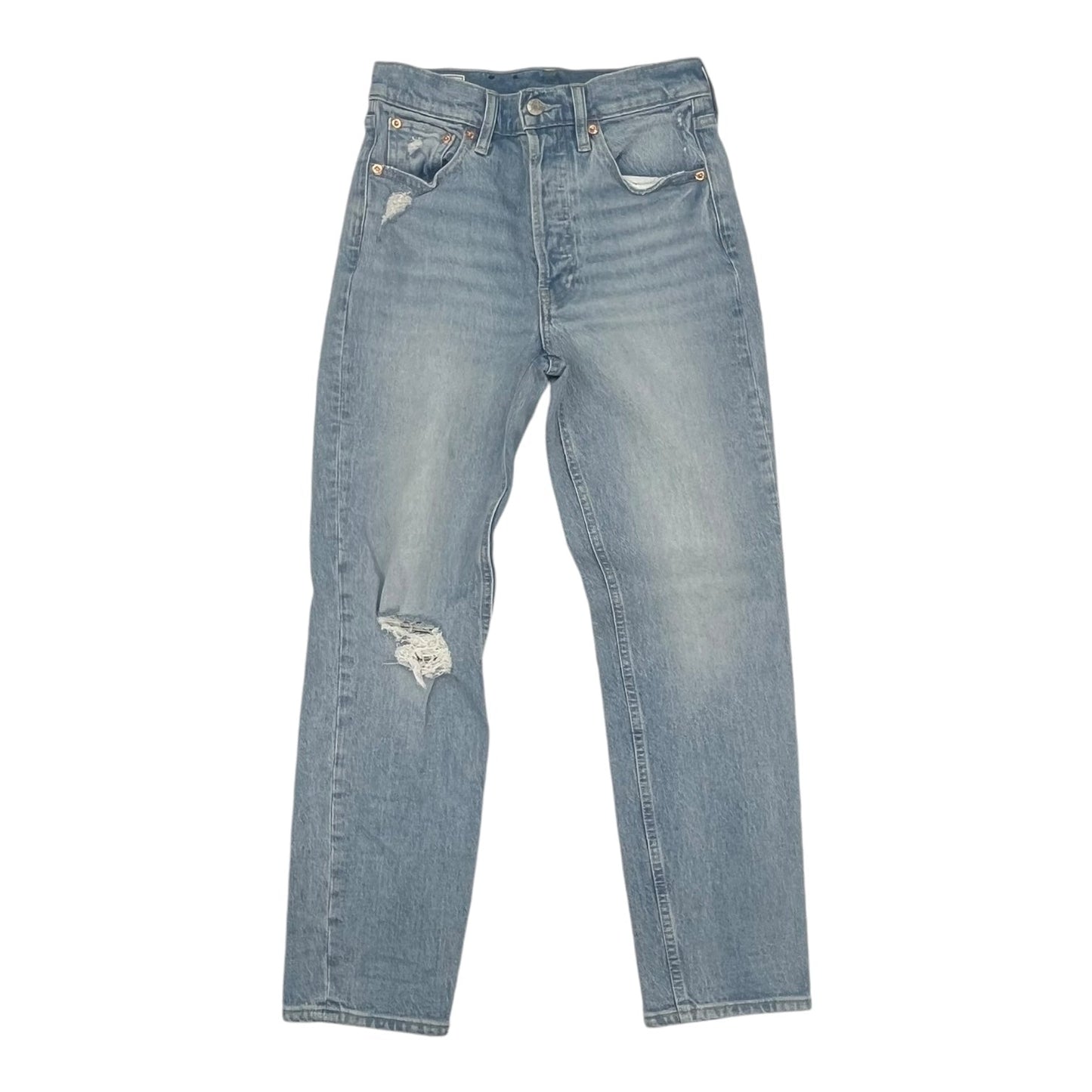 Jeans Straight By Gap In Blue Denim, Size:2