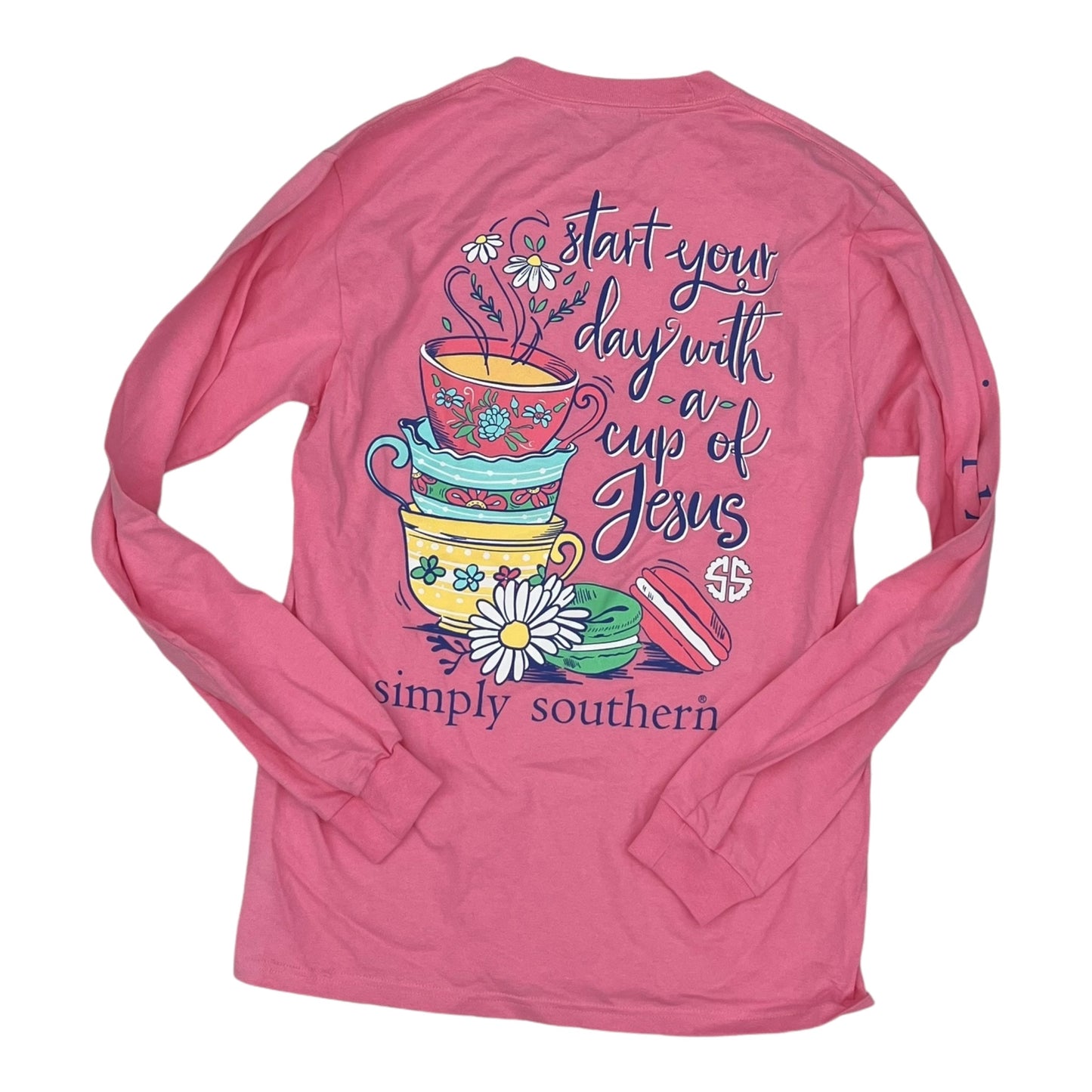 Top Ls By Simply Southern In Pink, Size:S