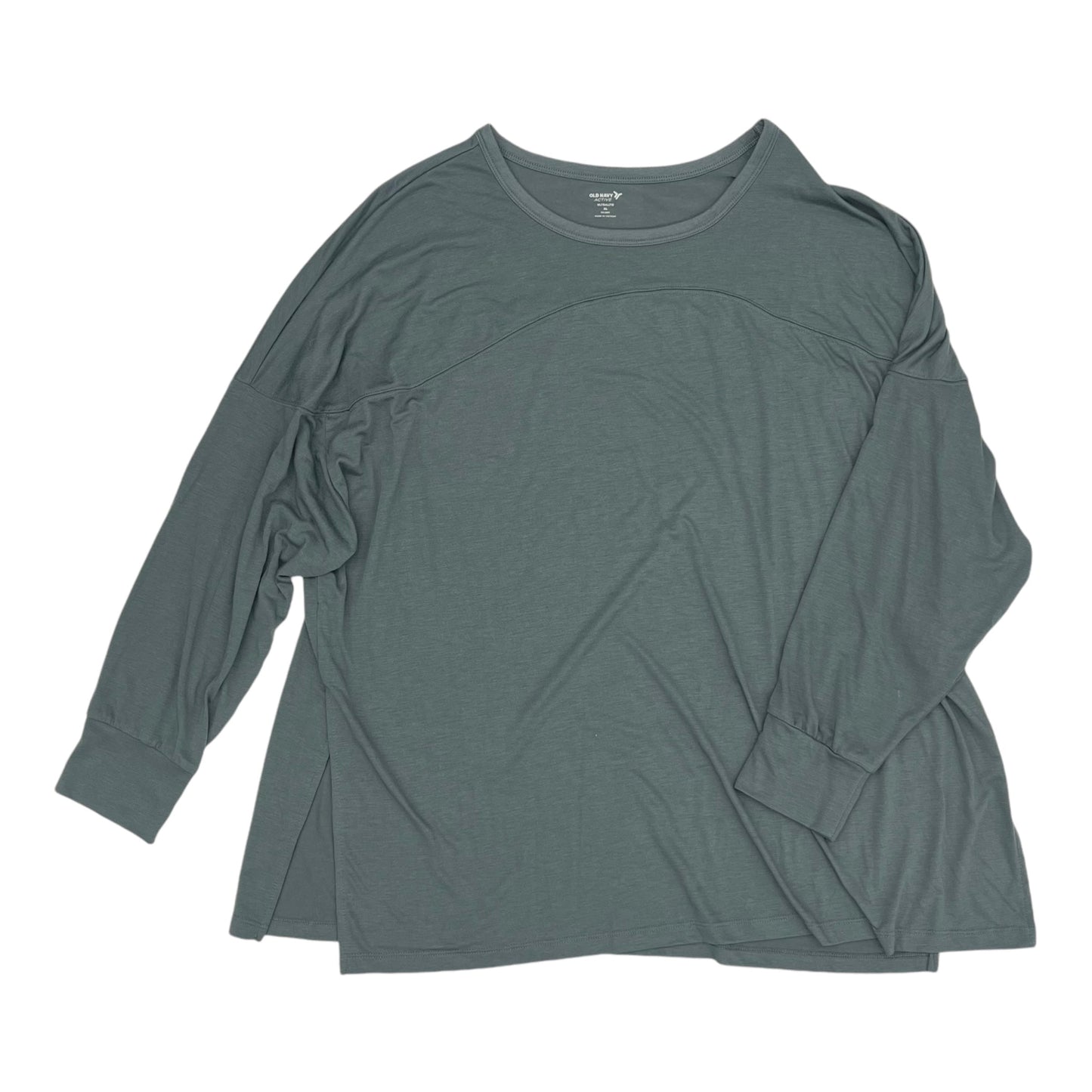 Athletic Top Ls Crewneck By Old Navy In Green, Size:Xl