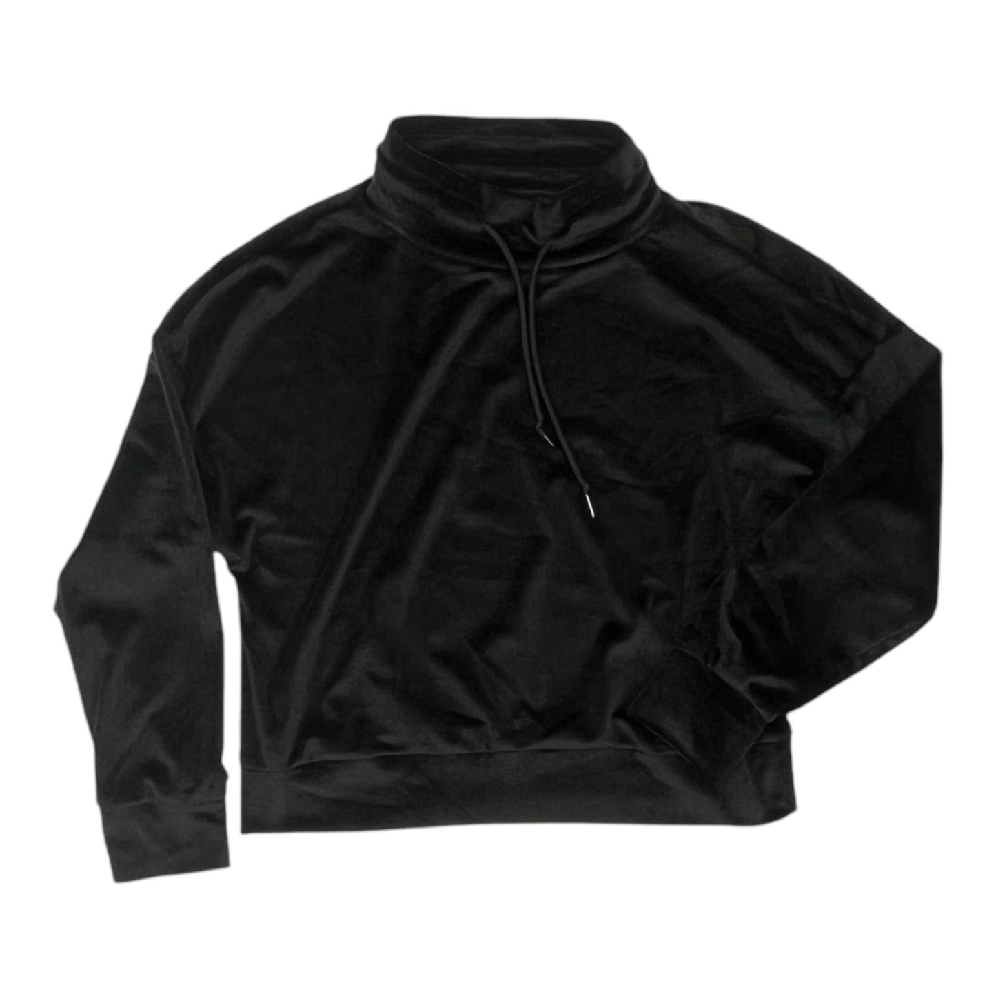 Athletic Top Ls Collar By Clothes Mentor In Black, Size:M