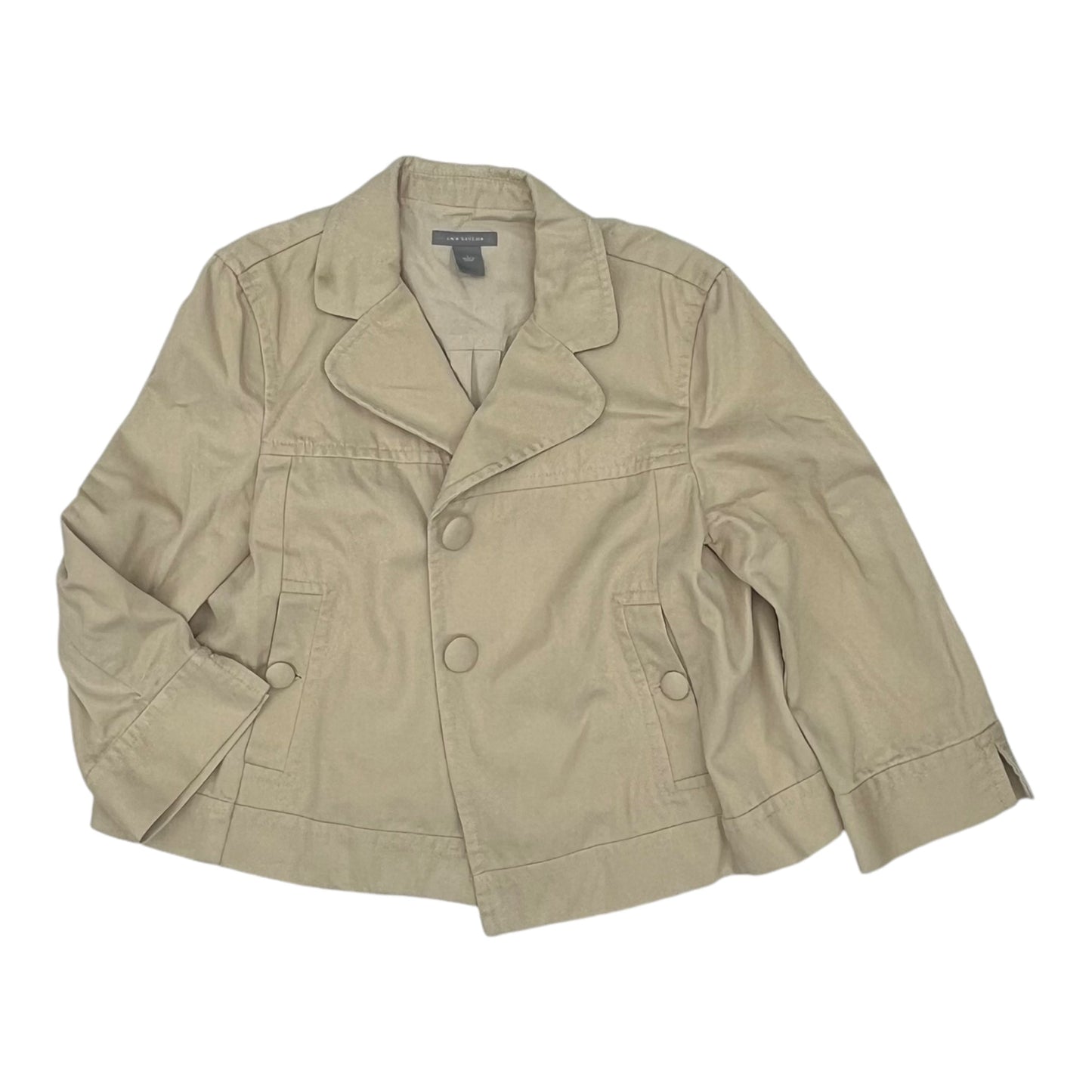 Jacket Other By Ann Taylor In Tan, Size:L