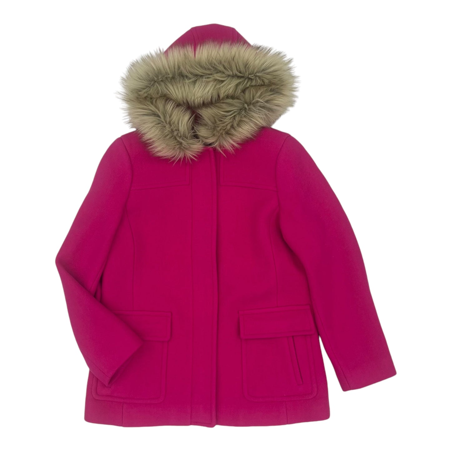 Coat Wool By Talbots In Pink, Size:Sp