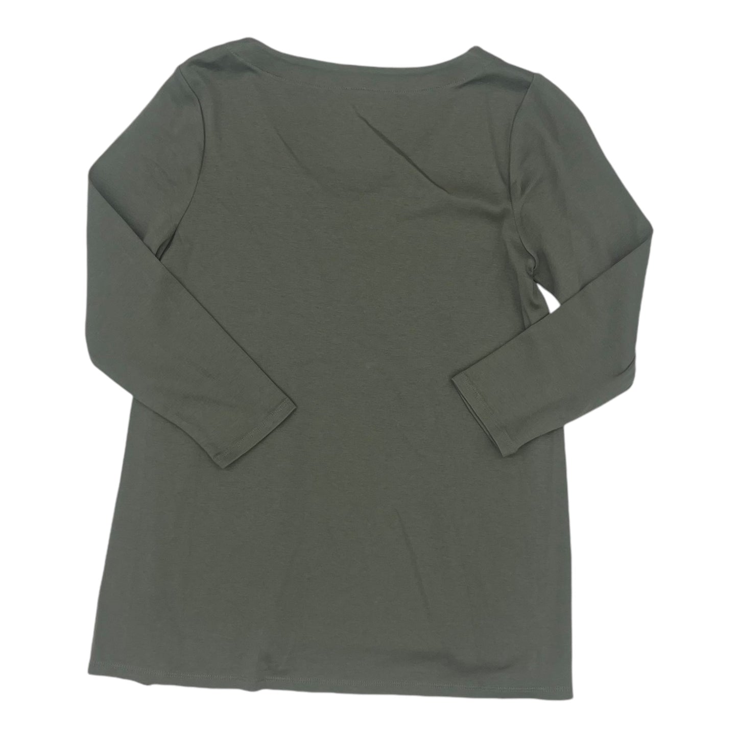 Top 3/4 Sleeve Basic By J. Jill In Green, Size:Xs