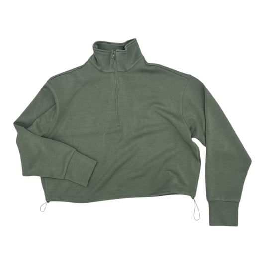 Athletic Top Ls Collar By Yogalicious In Green, Size:S