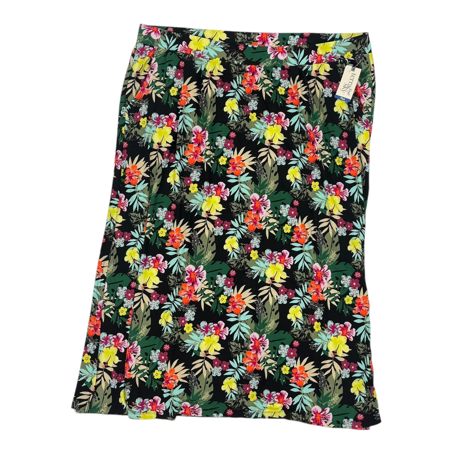 Skirt Maxi By Terra & Sky In Floral Print, Size:3X