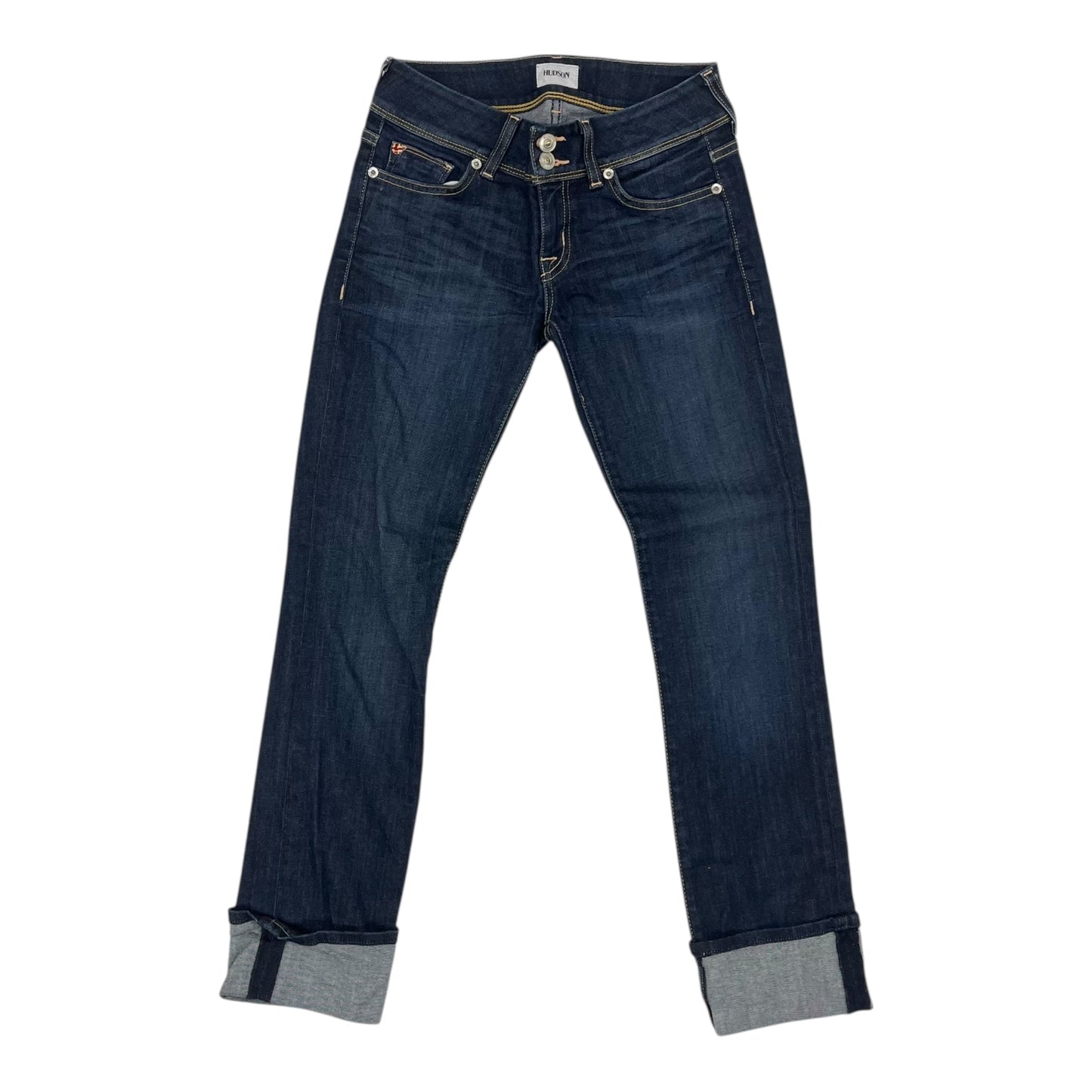 Jeans Cropped By Hudson In Blue Denim, Size:2