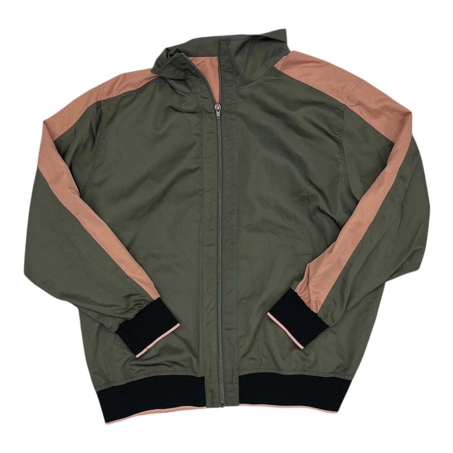 Jacket Windbreaker By J. Jill In Green, Size:M