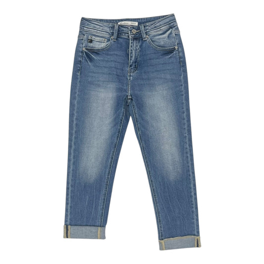 Pants Cropped By Kancan In Blue Denim, Size:2