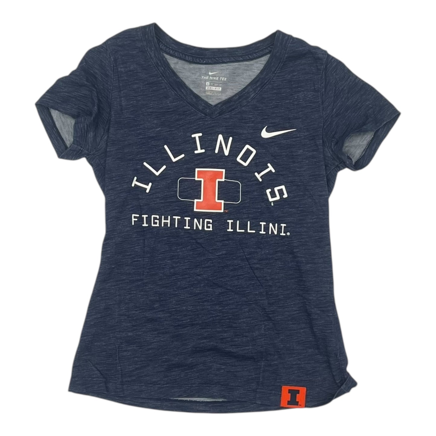 Athletic Top Ss By Nike In Navy, Size:Xs