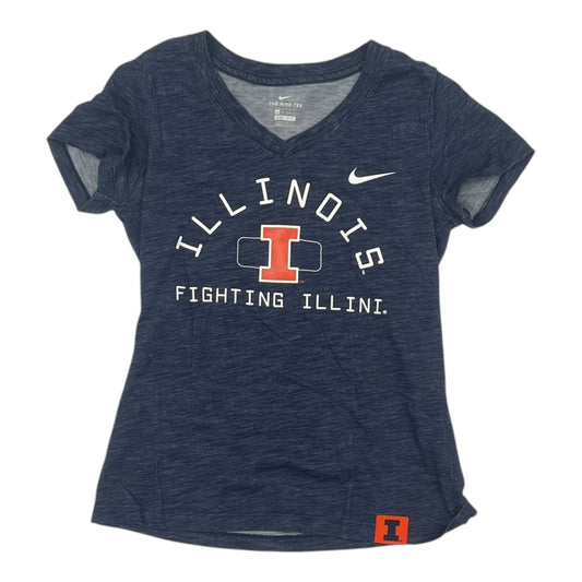 Athletic Top Ss By Nike In Navy, Size:Xs