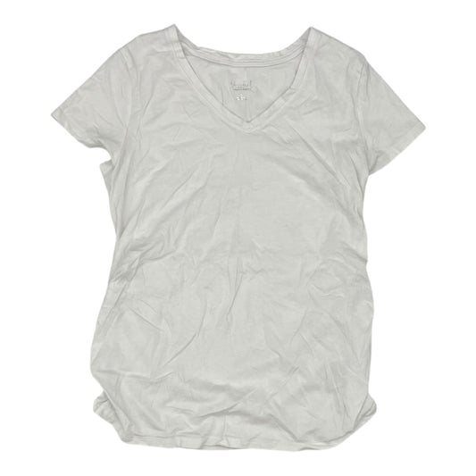 Mat Top Ss By Isabel Maternity In White, Size:M