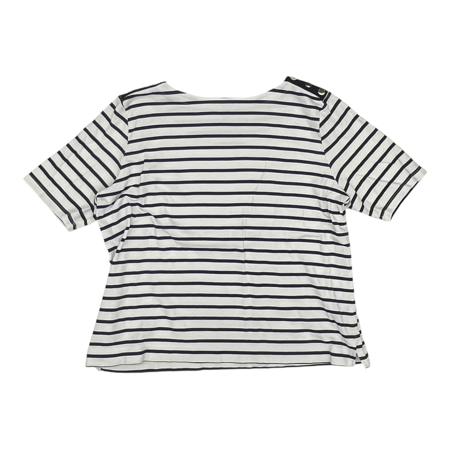 Top Ss By Croft And Barrow In Blue & White, Size:Xl