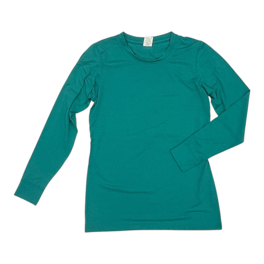 Athletic Top Ls Crewneck By Zyia In Teal, Size:M