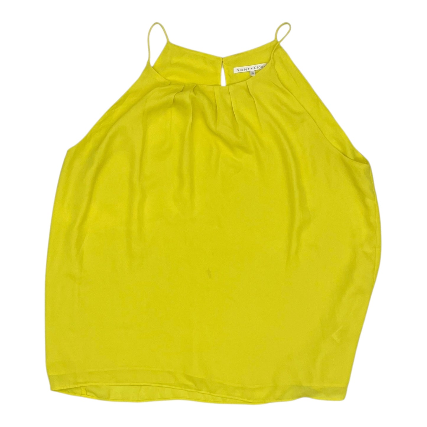 Top Sleeveless By Violet And Claire In Yellow, Size:Xl