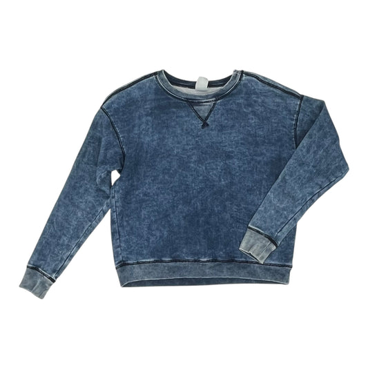 Sweatshirt Crewneck By H&M In Blue, Size:S