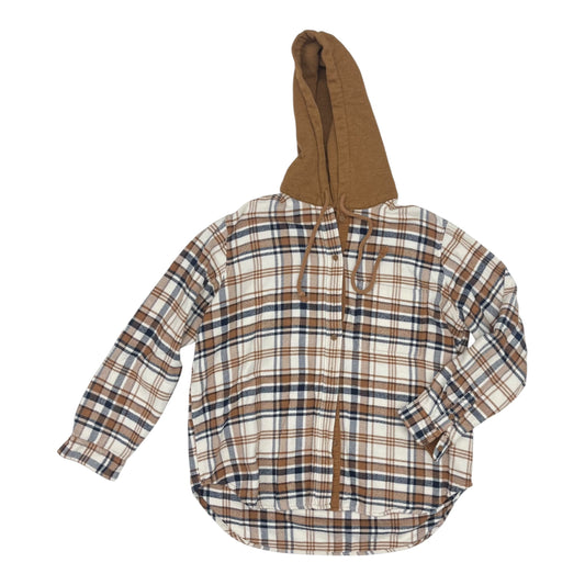 JACKET SHIRT by AMERICAN EAGLE in PLAID PATTERN, Size:S