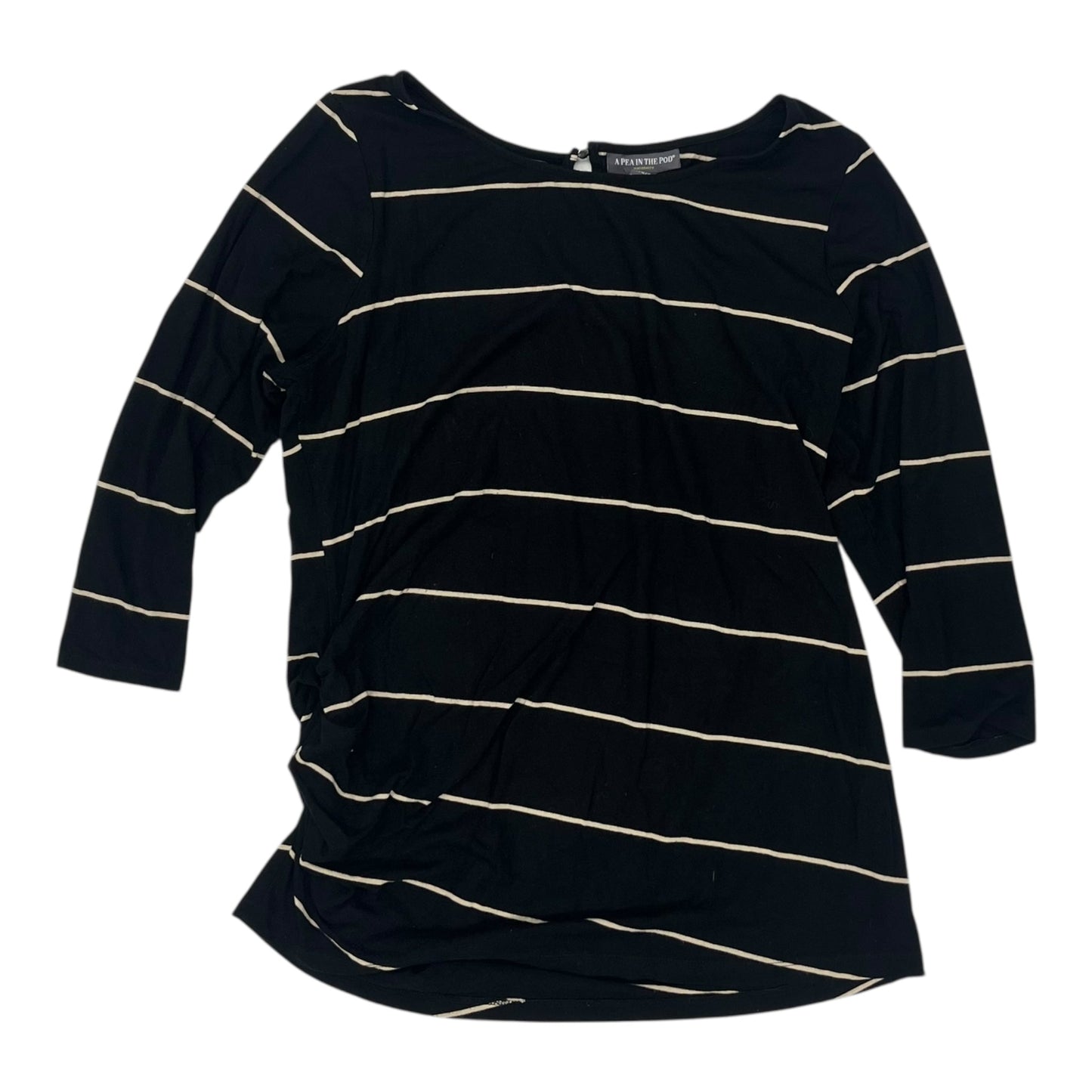 Mat Top Ls By A Pea In The Pod In Black & Cream, Size:L