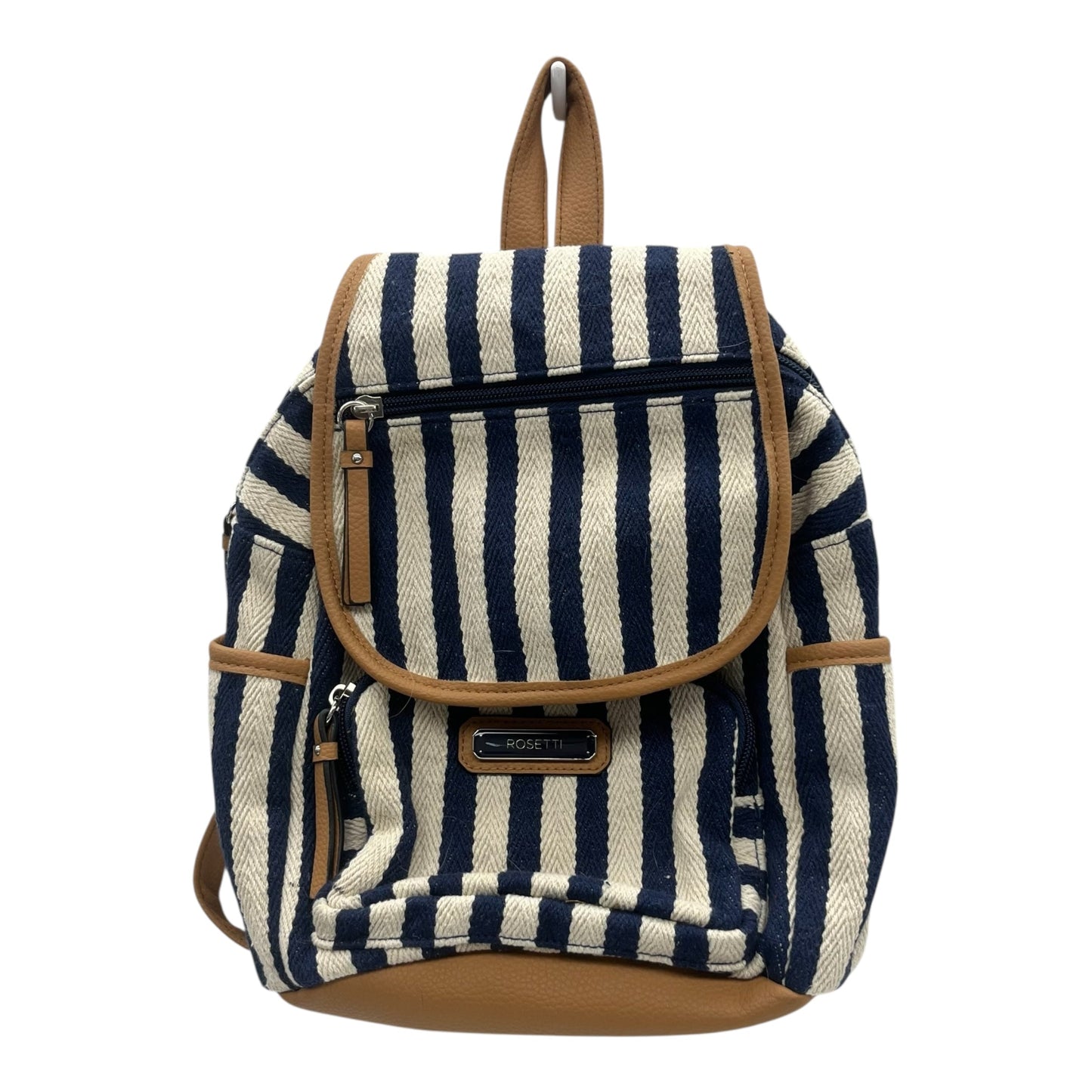 Backpack By Rosetti In Blue & Cream, Size:Medium