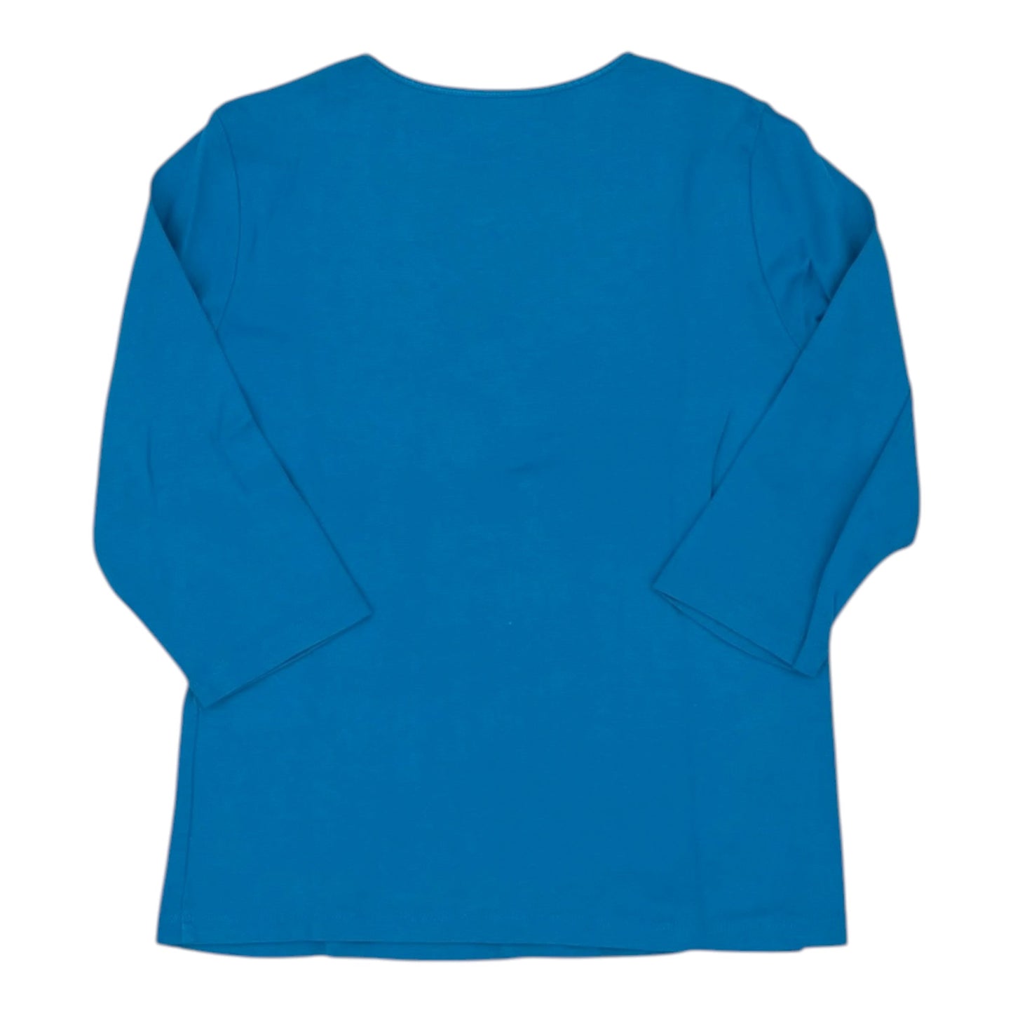 Top 3/4 Sleeve Basic By Christopher And Banks In Blue, Size:S