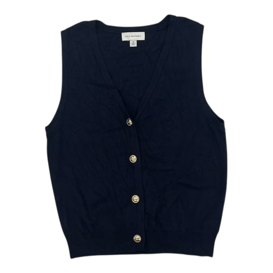 Vest Sweater By Free Assembly In Navy, Size:M