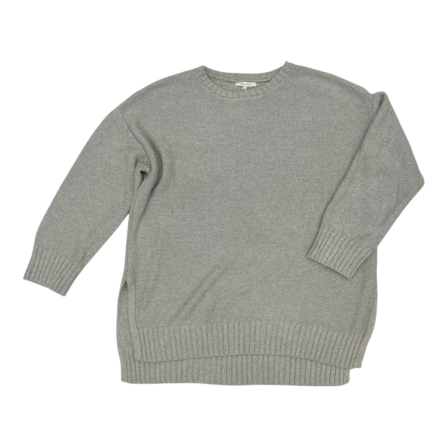 Sweater By Z Supply In Grey, Size:L