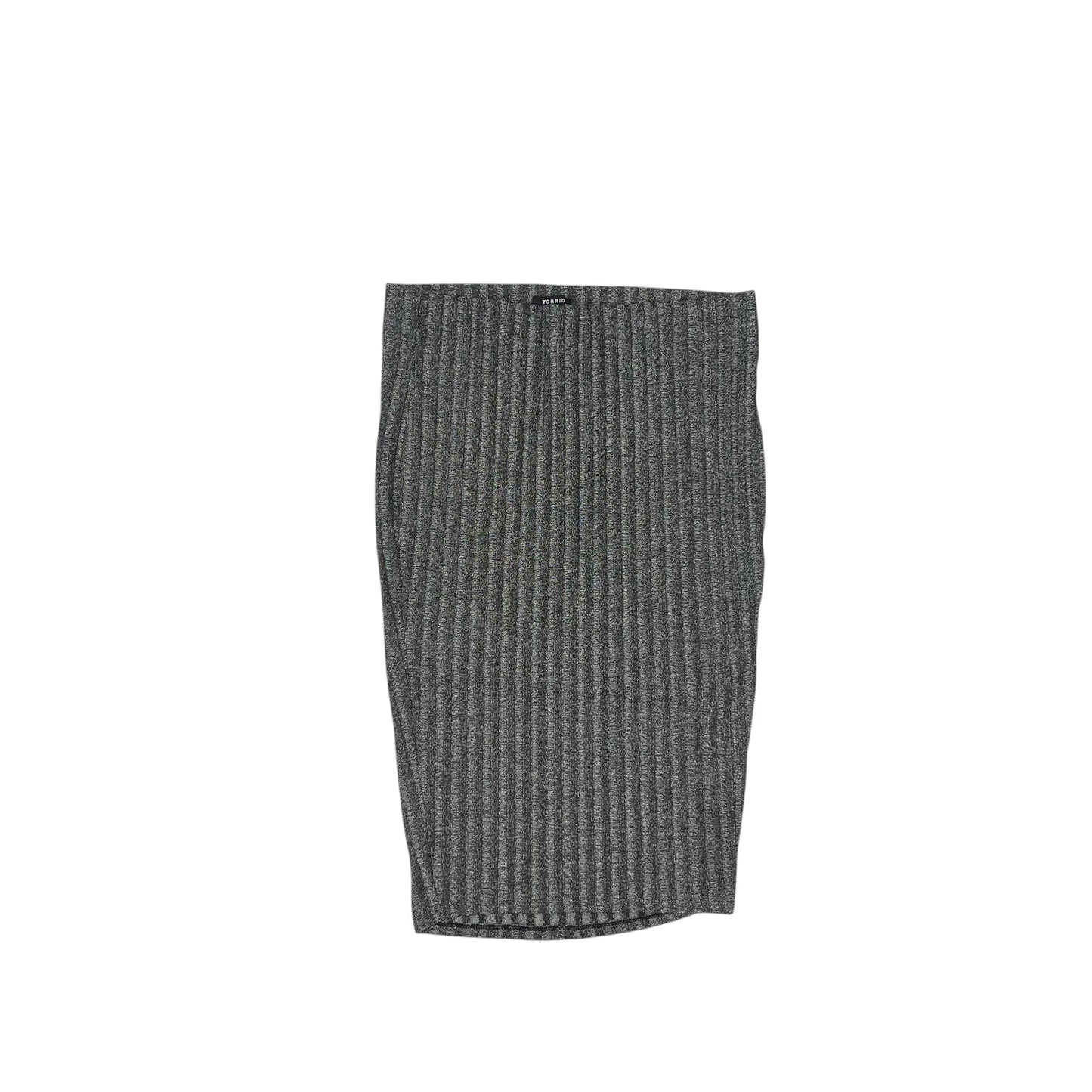 Skirt Midi By Torrid In Silver, Size:0R