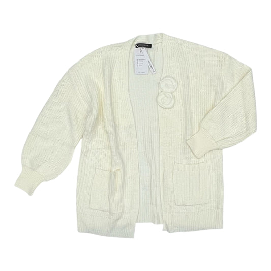 Sweater Cardigan By Merokeety In Cream, Size:M