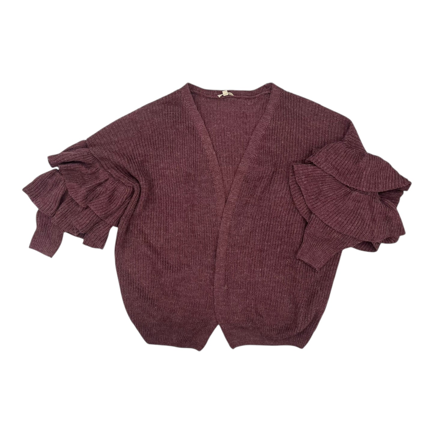 Sweater Cardigan By Oddi In Purple, Size:S