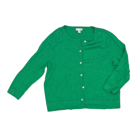 Cardigan By J. Jill In Green, Size:Xs