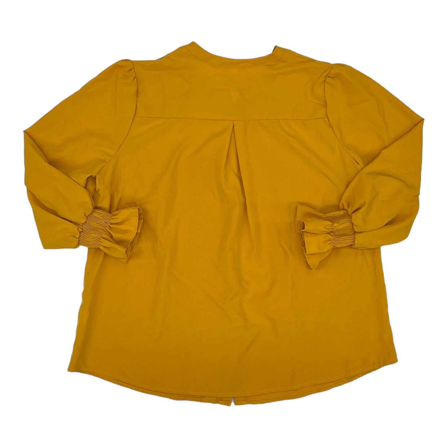 YELLOW TOP LS by NY COLLECTION Size:1X