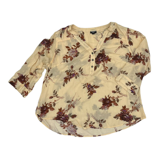 Top 3/4 Sleeve By Torrid In Cream, Size:L