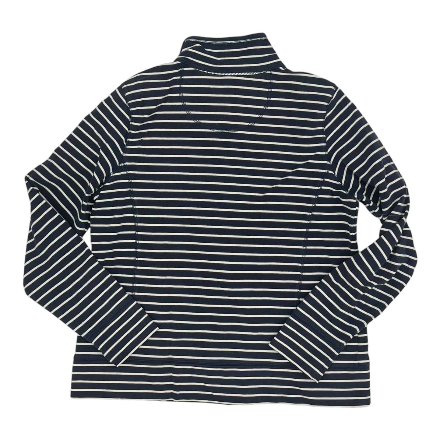 Sweatshirt Collar By L.L. Bean In Blue & White, Size:L