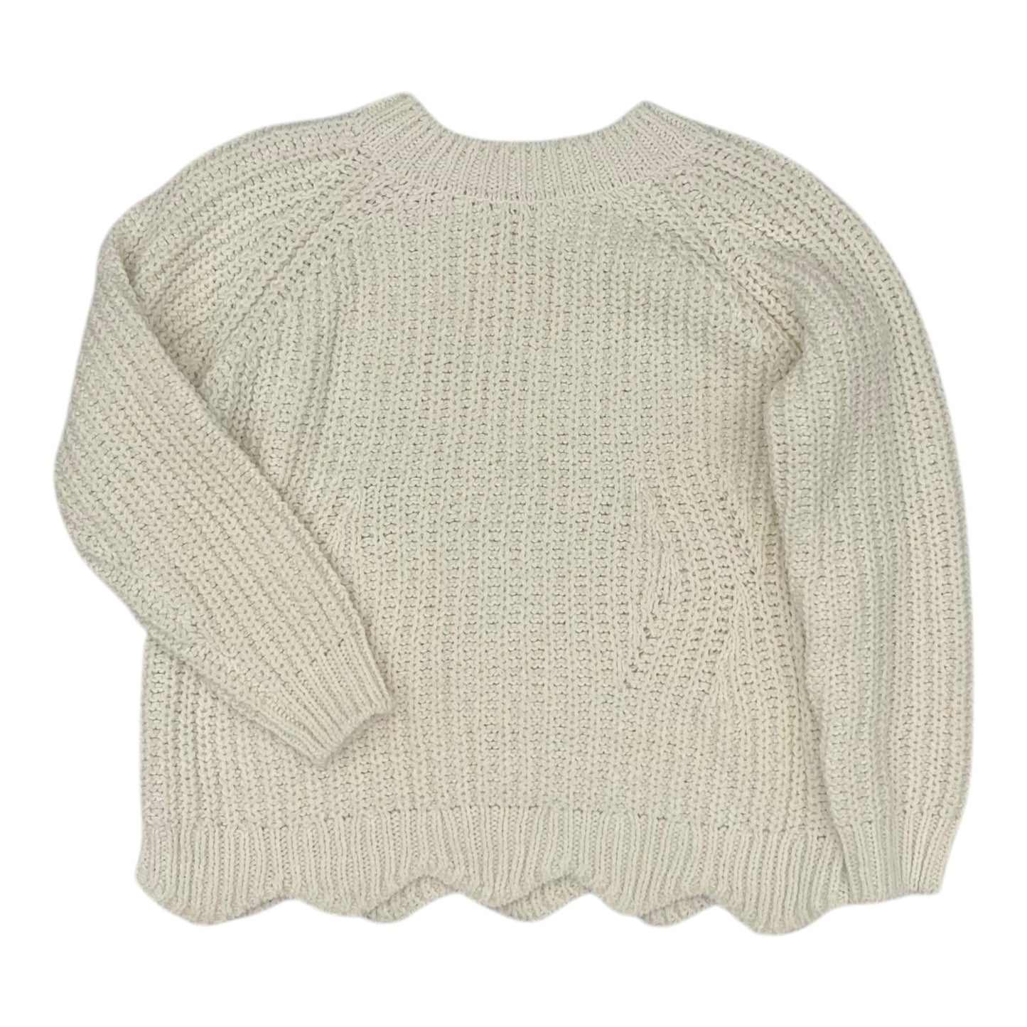 Sweater By Zenana Outfitters In Cream, Size:S