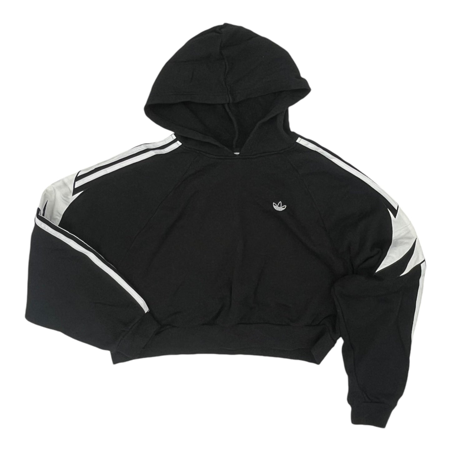 Athletic Sweatshirt Hoodie By Adidas In Black, Size:M