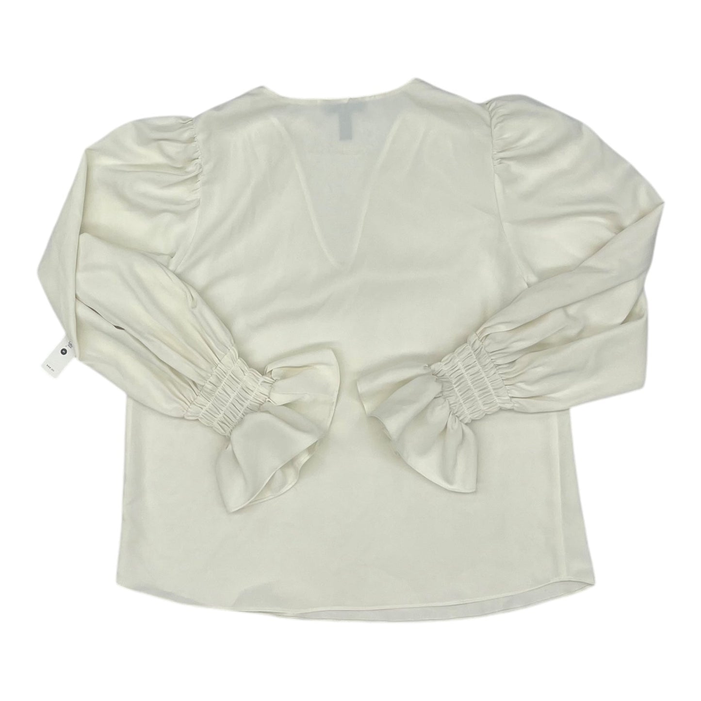 Blouse Ls By Aqua In Cream, Size:M