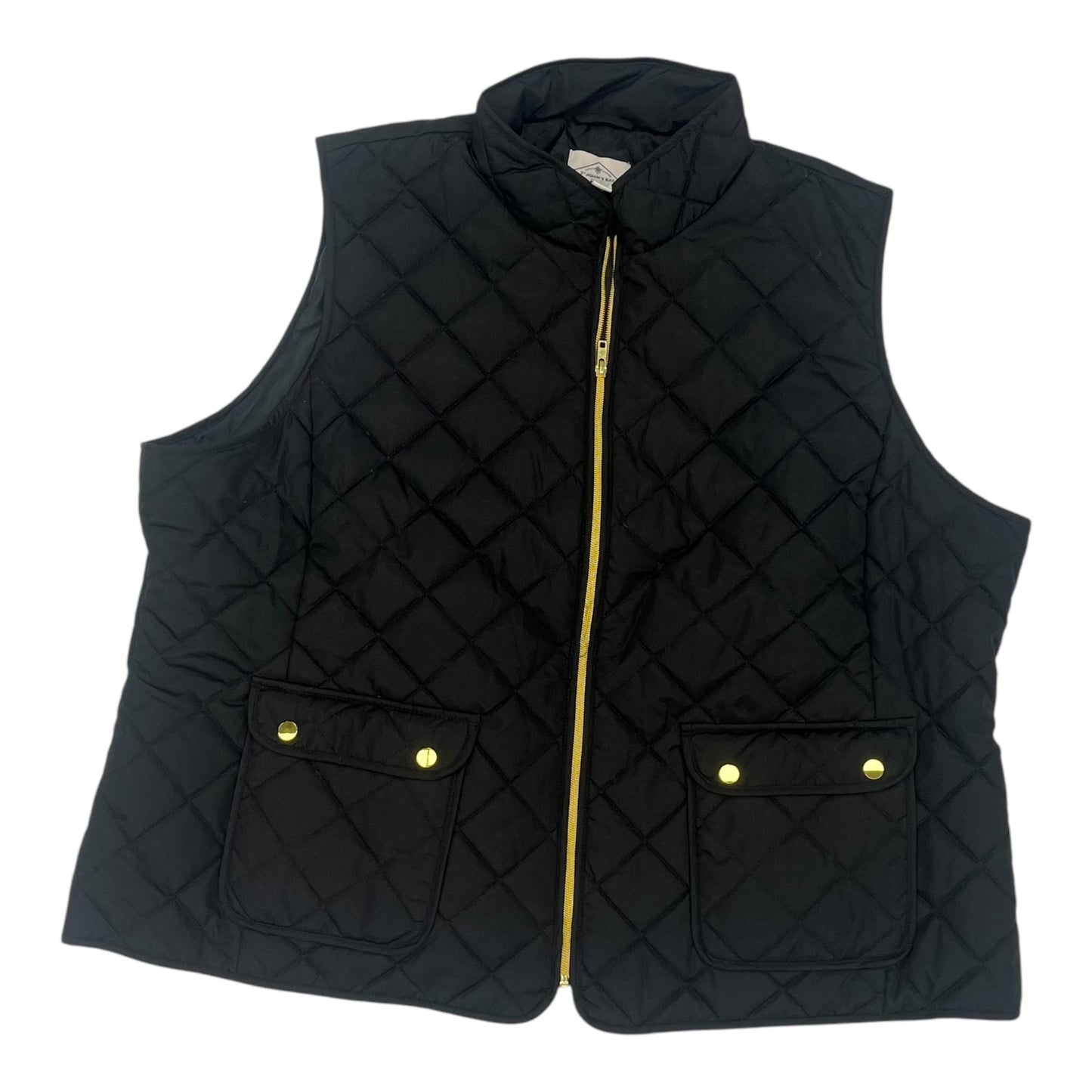 Vest Puffer & Quilted By St Johns Bay In Black, Size:3X