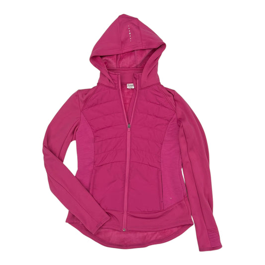 Athletic Jacket By Tek Gear In Pink, Size:M