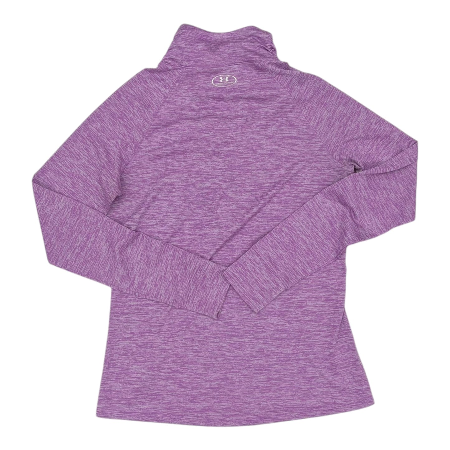 Athletic Top Ls Collar By Under Armour In Purple, Size:M