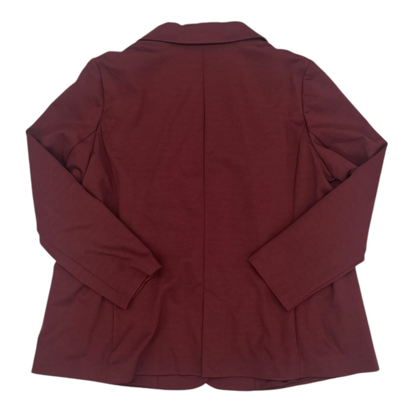 Blazer By Clothes Mentor In Maroon, Size:1X