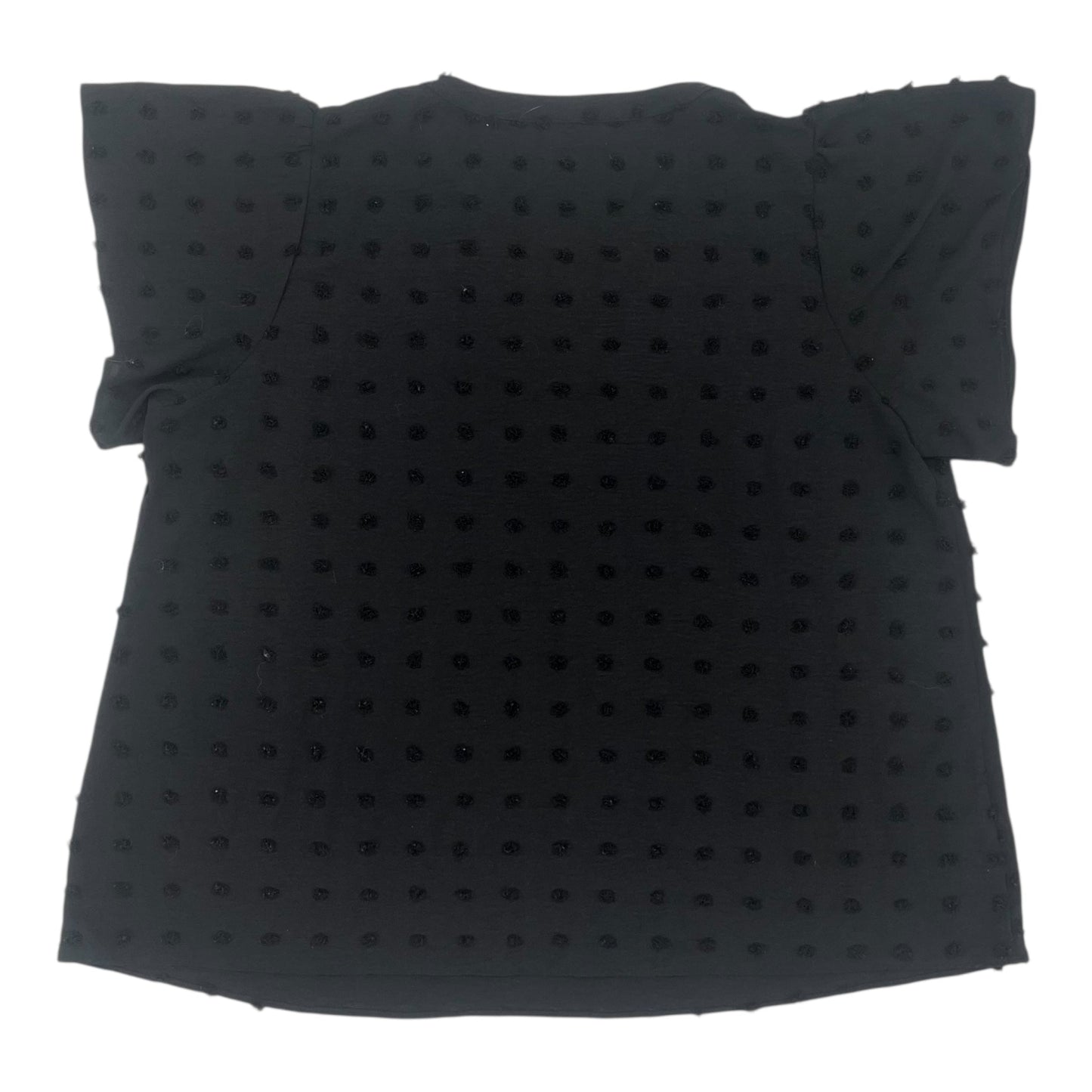 Blouse Ss By Clothes Mentor In Black, Size:4X