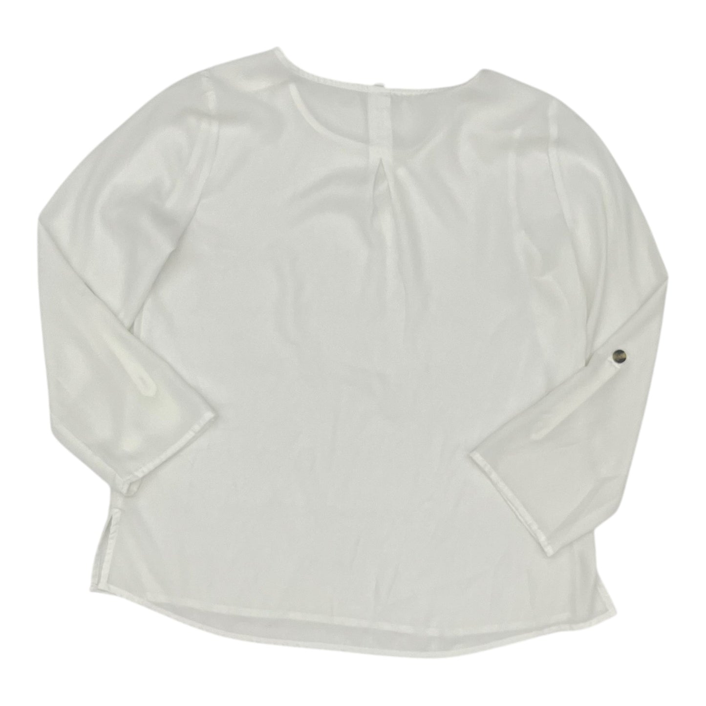 Blouse 3/4 Sleeve By Maurices In Cream, Size:M