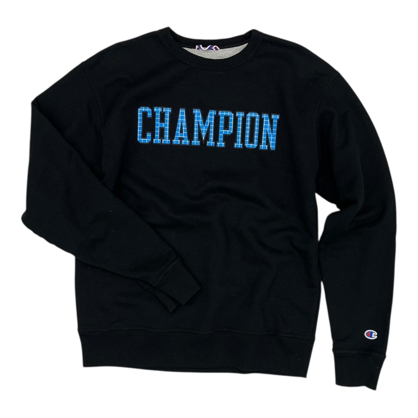 Athletic Sweatshirt Crewneck By Champion In Black, Size:M