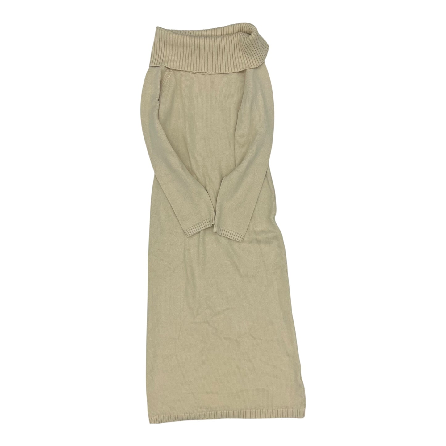 Dress Sweater By Clothes Mentor In Tan, Size:M