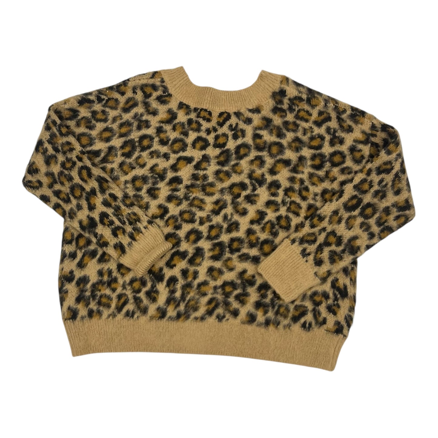 Sweater Cardigan By Mi Ami In Leopard Print, Size:S