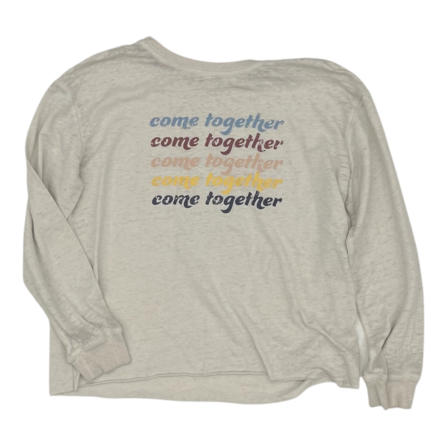 Top Ls By C And C In Cream, Size:S