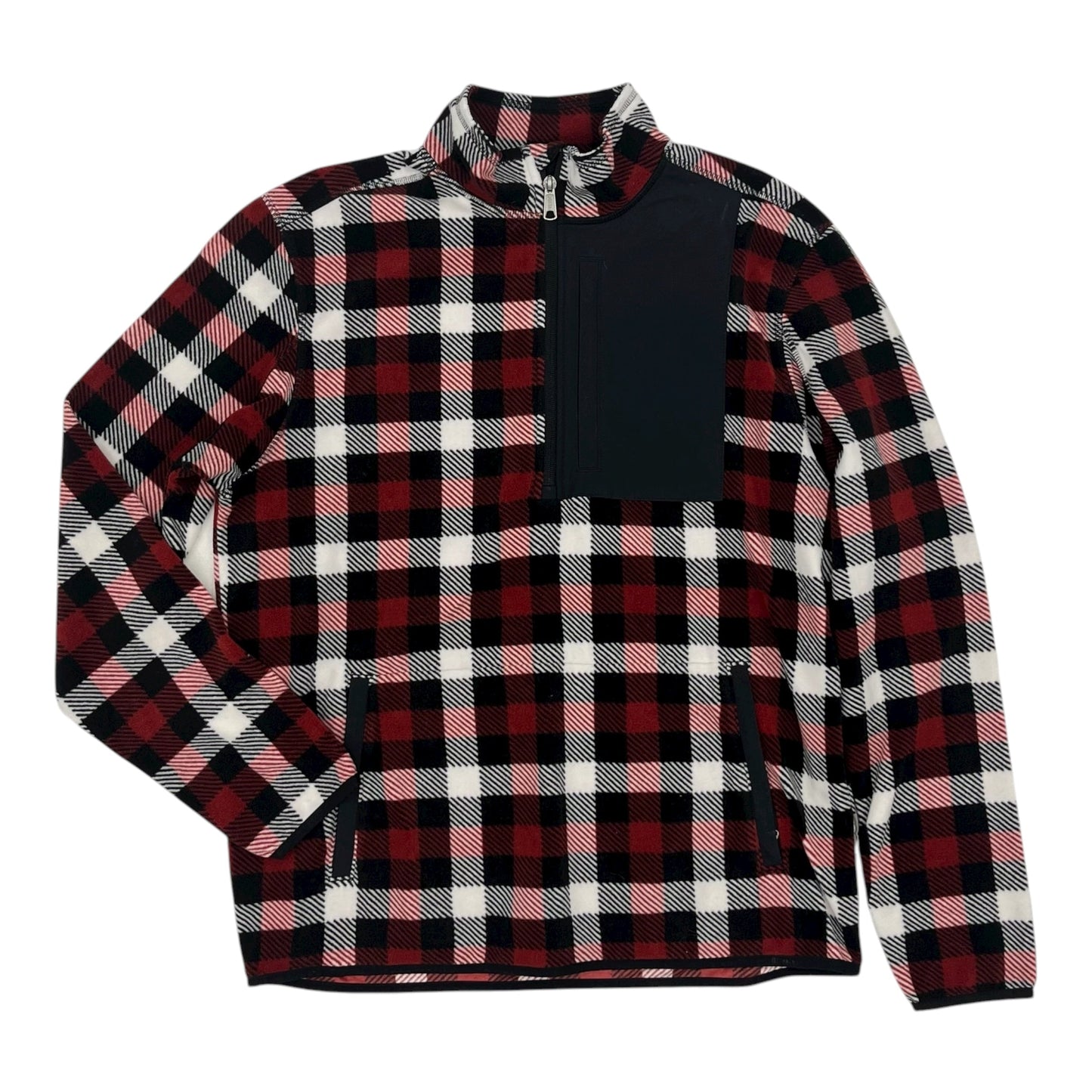 Athletic Fleece By Duluth Trading In Black & Red, Size:M